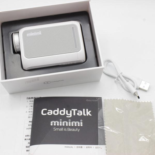 美品】CaddyTalk minimi ピュアホワイト ゴルフ用 レーザー距離