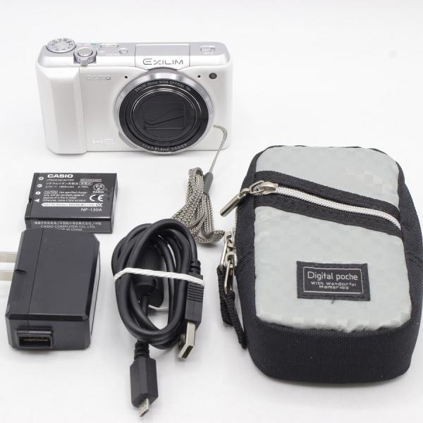 【美品】CASIO EXILIM EX-ZR850WE ホワイト デジタルカメラ HIGH SPEED EXILIM CASIO EX-ZR850WE ホワイト コンパクトデジタル