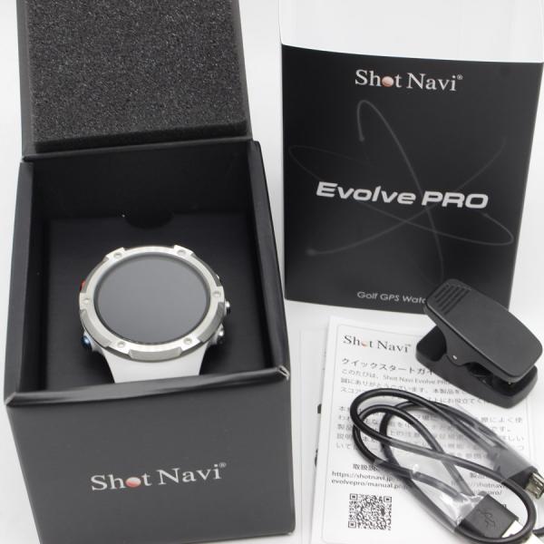 Shot Navi Evolve PRO(ショットナビ) ホワイト ShotNavi（ショットナビ） ShotNavi Evolve PRO ホワイト 腕時計型GPS