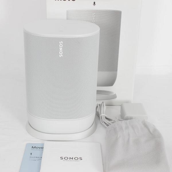 新品未使用 SONOS Move ソノス ムーブ ワイヤレススピーカー 日本版 ボーナスストア+5％【美品】Sonos Move MOVE1JP1 ルナーホワイト