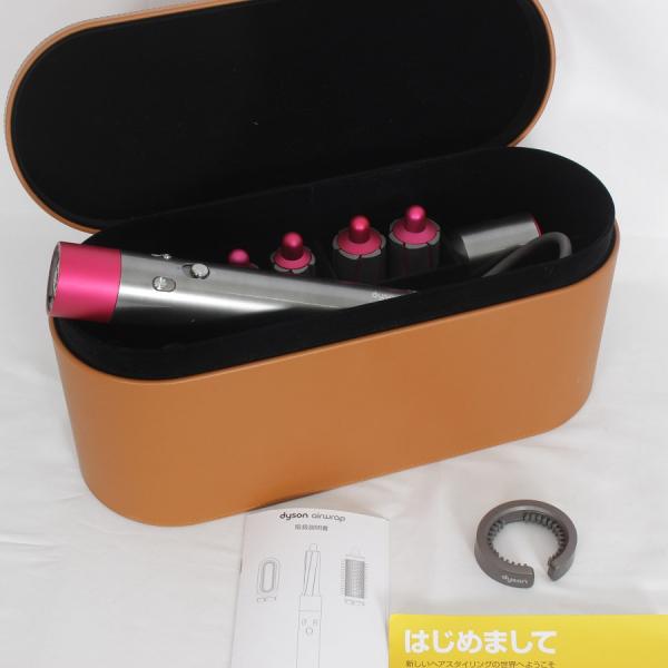Dyson - 【美品】Dyson Airwrap Volume+Shape HS01 VNS FN ニッケル/フューシャ エアラップ ヘアスタイラー ダイソン 本体 refun_039619