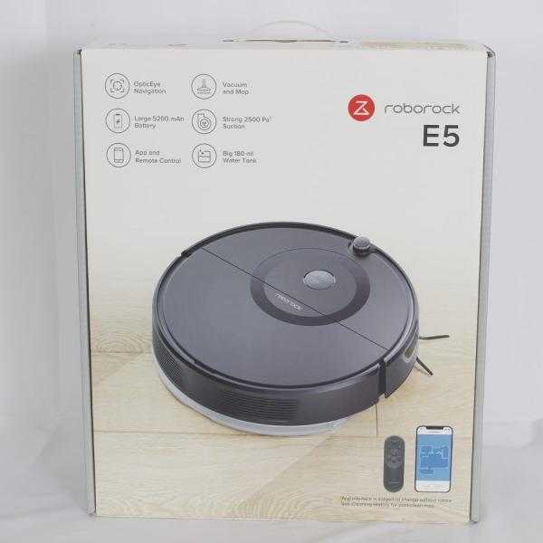 ボーナスストア+5％【新品】Roborock E5 E552-04 ブラック ロボット 
