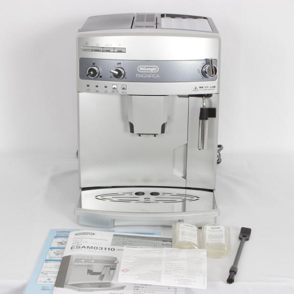デロンギ コーヒーメーカーマグニフィカESAM03110B（未使用の石灰剤付き） ボーナスストア+5％】デロンギ マグニフィカ ESAM03110S 新品除石灰剤