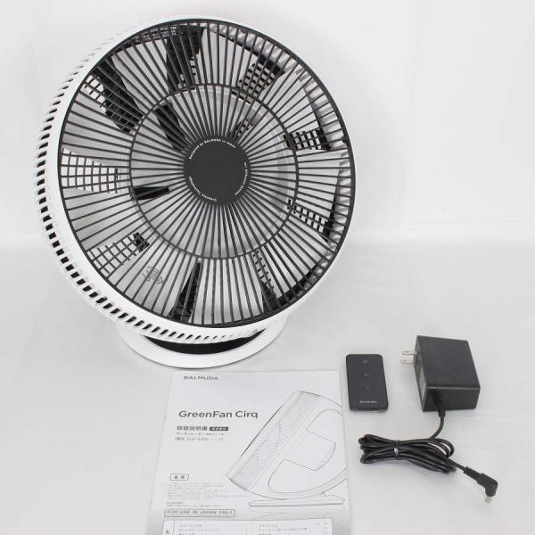 ボーナスストア+5％【美品】BALMUDA GreenFan Cirq EGF-3400-WK