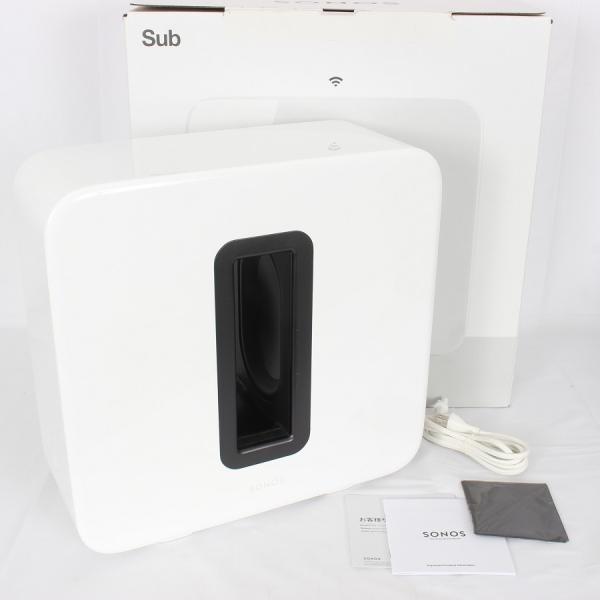 Sonos Sub Gen3 ワイヤレスサブウーファー SUBG3JP1 ホワイト AirPlay2対応 スピーカー ホームシアター ソノス 本体 ボーナスストア+5％】Sonos Sub Gen3 ワイヤレスサブウーファー