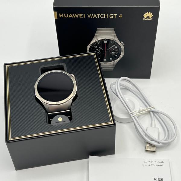 ボーナスストア+5％】HUAWEI WATCH GT4 46mm/Grey 55020BHH 1.43インチ