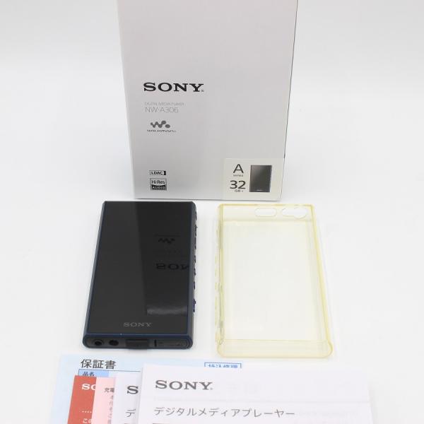 ボーナスストア+5％【美品】SONY WALKMAN NW-A306 L 32GB ブルー A300