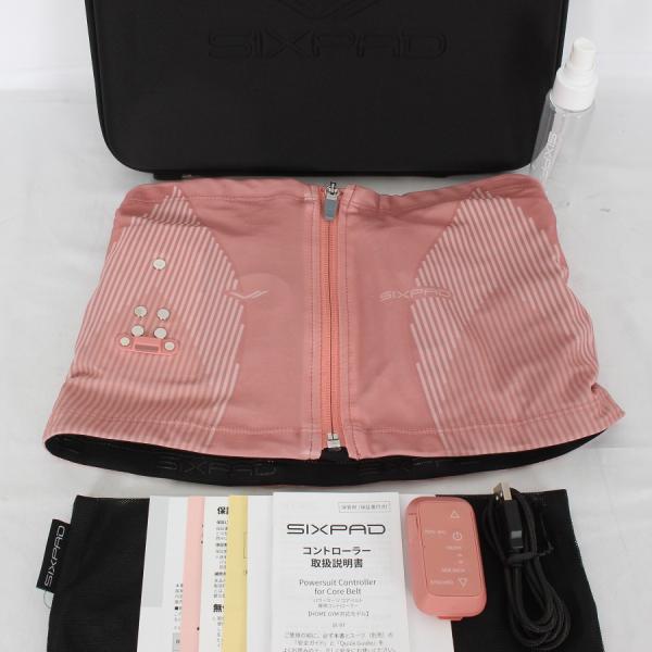 【美品】SIXPAD パワースーツ コアベルト SE-BS-05B-M ピンク ボーナスストア+5％【美品】MTG SIXPAD Powersuit Core Belt SE