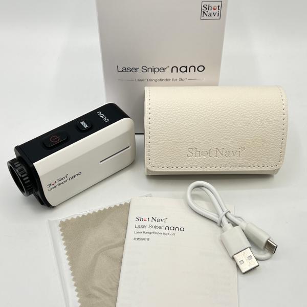 ボーナスストア+5％【美品】ShotNavi Laser Sniper nano WH ホワイト