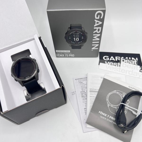 ボーナスストア+5％【美品】GARMIN fenix 7S Pro Sapphire Dual