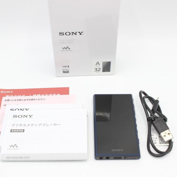 ボーナスストア+5％【美品】SONY WALKMAN NW-A306-L 32GB ブルー A300