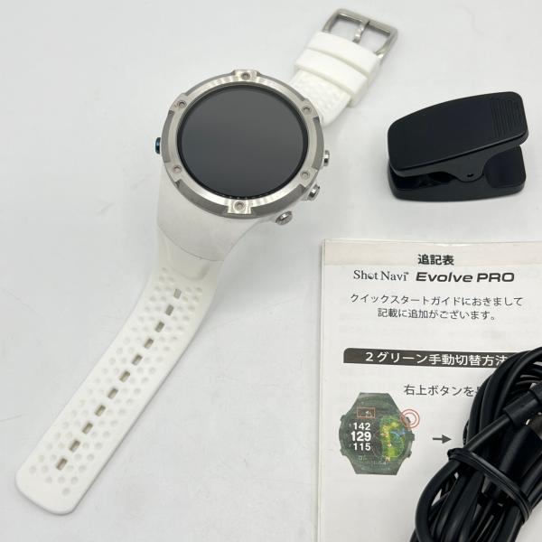 Shot Navi Evolve PRO ホワイト GPSナビ 腕時計型GPSゴルフナビ Shot Navi Evolve PRO(ホワイト) ホワイト