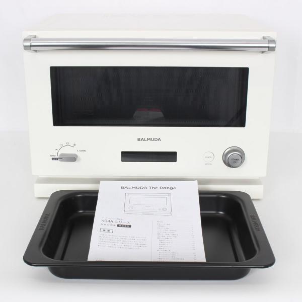 【美品】BALMUDA オーブンレンジ K04A-WH ボーナスストア+5％】BALMUDA The Range K04A-WH ホワイト 18L 電子