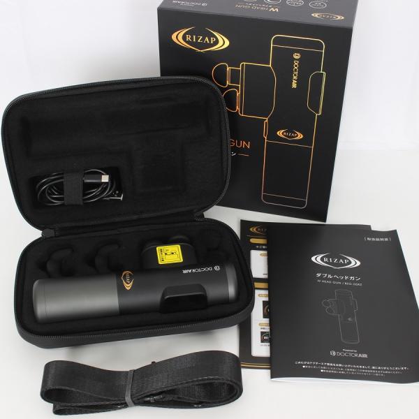 【美品】ドクターエア ダブルヘッドガン REG-05RZ ブラック ライザップ 振動 ボディケア DOCTORAIR 本体■商品状態【A】大きなダメージもなく程度良好の美品・USED品ではございますが大きなダメージや汚れなどもなく状態の良い...