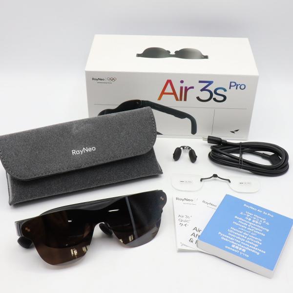 RayNeo Air 3s Pro XRGF37 スマートグラス AR/XRグラス レイネオ エアー 本体■商品状態【B】一般的な使用感のある商品・商品の特性上、レンズフレームに細かな擦れがございます。・動作確認済みのためご購入後はすぐにご...
