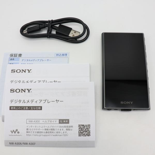 ボーナスストア+5％【美品】SONY WALKMAN NW-A306-H 32GB グレー A300