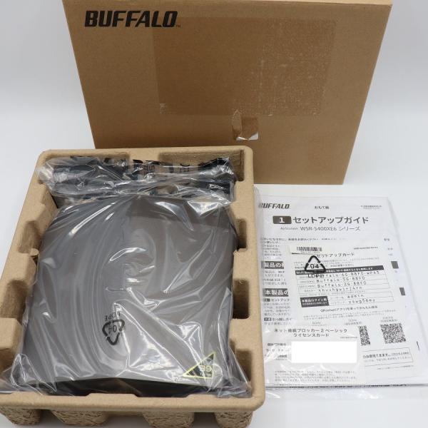 他サイト： ボーナスストア+5％【新品】BUFFALO AirStation WSR-5400XE6/N チタニウムグレー Wi-Fi 6E (11ax) Wi-Fiルーター バッファロー 本体の商品画像