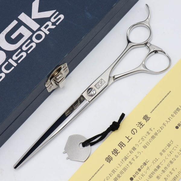 ボーナスストア+5％【美品】SGK 三和技研 カットシザー 6.8インチ ハマグリ刃 オフセットハンドル