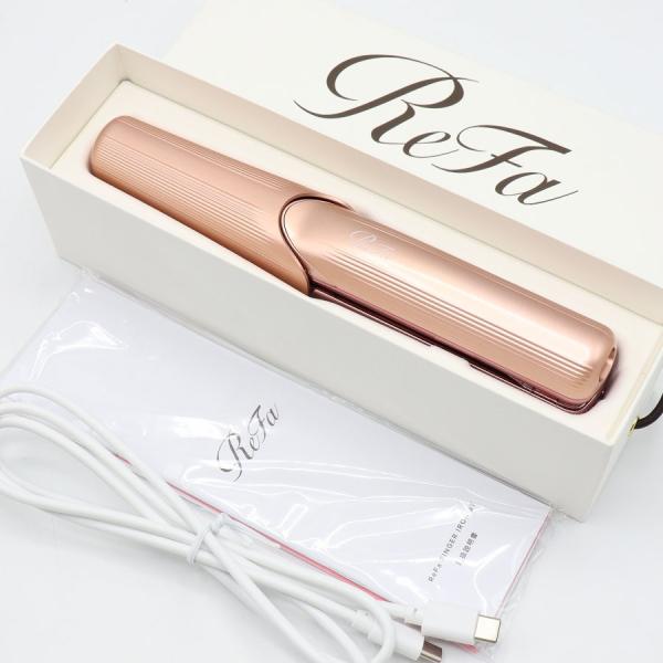ReFa ストレートヘアアイロン RE-AS ローズゴールド ボーナスストア+5％【美品】MTG ReFa FINGER IRON ST RE-AS-05A ピンク
