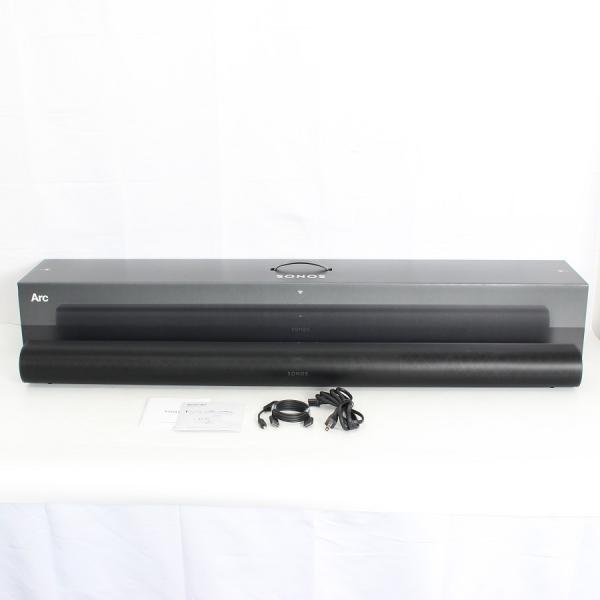 ボーナスストアPlus【美品】Sonos Arc スマートサウンドバー ARCG1JP1BLK Dolby Atmos対応 AirPlay2対応 アレクサ搭載 ブラック ホームシアター