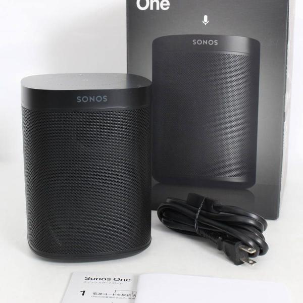 ボーナスストアPlus【美品】Sonos One Gen 2 スマートスピーカー ONEG2JP1BLK ブラック AirPlay2対応 アレクサ搭載 ソノス ワン 本体