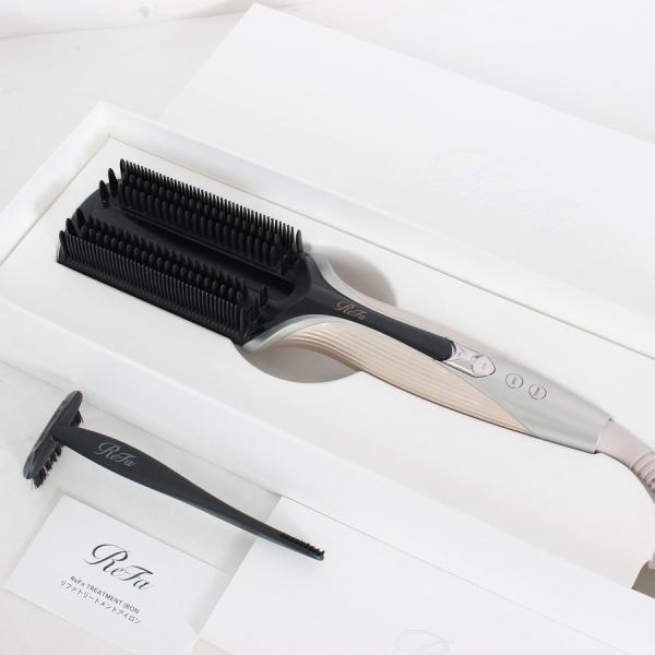 【美品】MTG ReFa TREATMENT IRON RE-CW-48A シャンパングレージュ トリートメントアイロン リファ 本体 ボーナスストア+5％【美品】MTG ReFa TREATMENT IRON RE-CW-48A