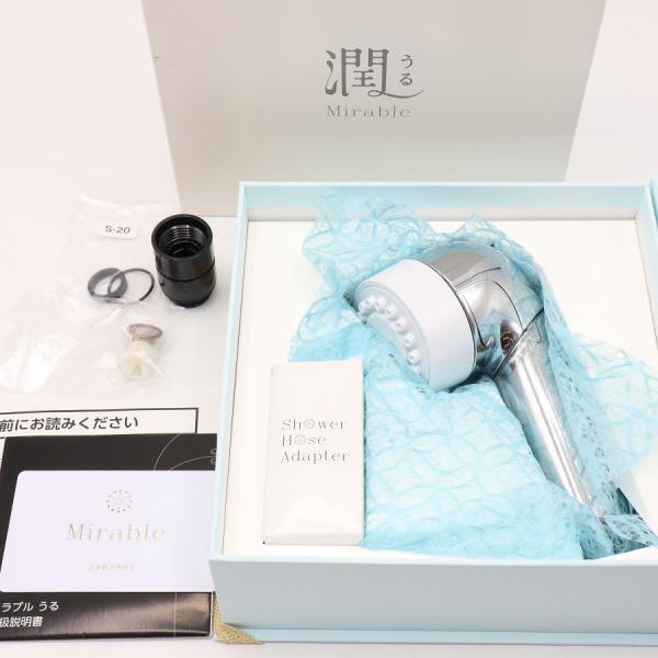 ボーナスストアPlus【美品】サイエンス ミラブル 潤 FBSM-AC3-CPSC ウルトラファインミスト シャワーヘッド Mirable うる 本体