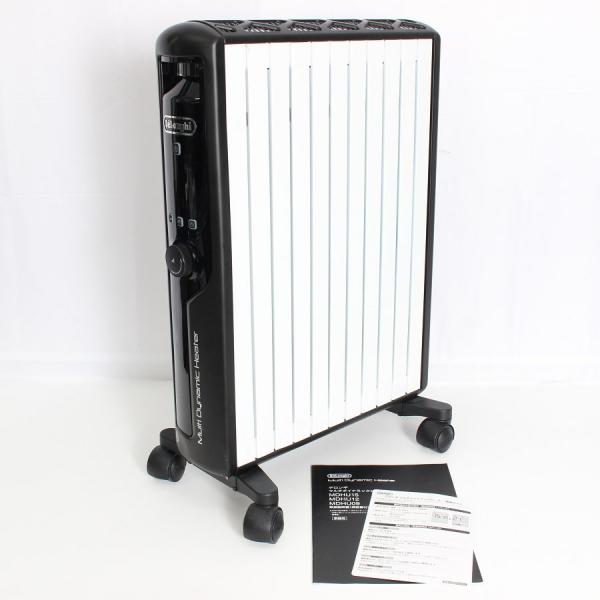 【ボーナスストアPlus】デロンギ マルチダイナミックヒーター MDHU15-BK 快適温度一定キープモデル 1500W 10〜13畳 ピュアホワイト＋マットブラック ストーブ