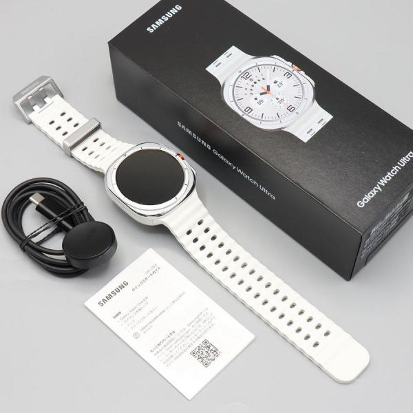 ボーナスストアPlus【美品】SAMSUNG Galaxy Watch Ultra 2025 LTE SM-L705FAW5SJP ホワイト スマートウォッチ ギャラクシーウォッチ 本体