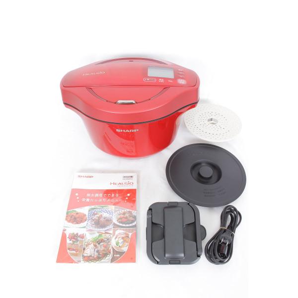 ヘルシオ 【美品】シャープ ヘルシオホットクック KN-HW24C-R 水