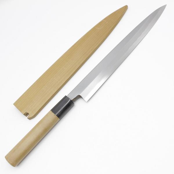 【和包丁】正本　柳刃包丁　鞘付き　刃渡り31cm refun_16093