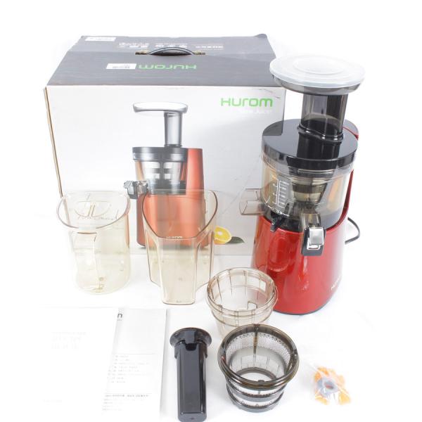 Hurom スロージューサー H-AA-RBA17 レッド 付属品完備 ミキサー ヒューロム【HUROM】スロージューサー H-AA-RBA17レッド
