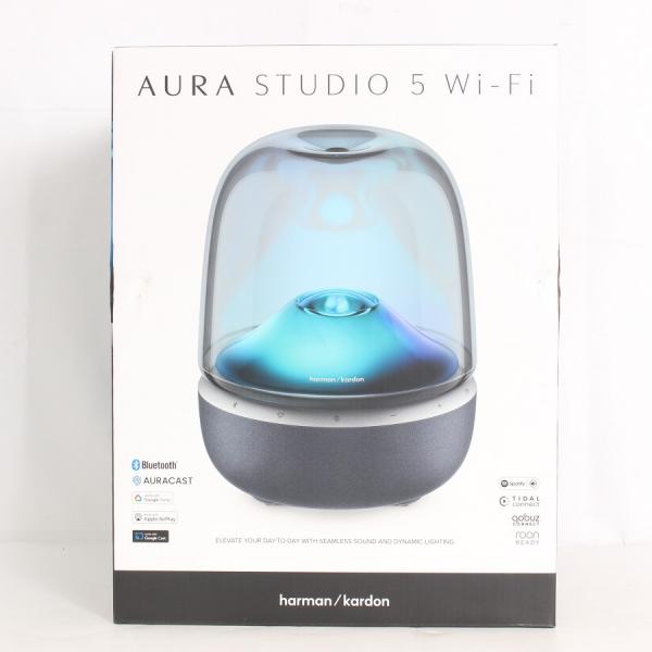 ボーナスストア+5％【新品未開封】Harman Kardon AURA STUDIO 5 Wi-Fi HKAURAS5WFBSJN ブラック Wi-Fiスピーカーシステム ハーマンカードン 本体