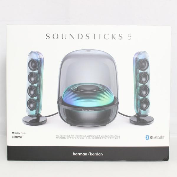 ボーナスストアPlus【新品未開封】Harman Kardon SoundSticks 5 HKSOUNDSTK5BJN ブラック 2.1ch スピーカーシステム ハーマンカードン 本体