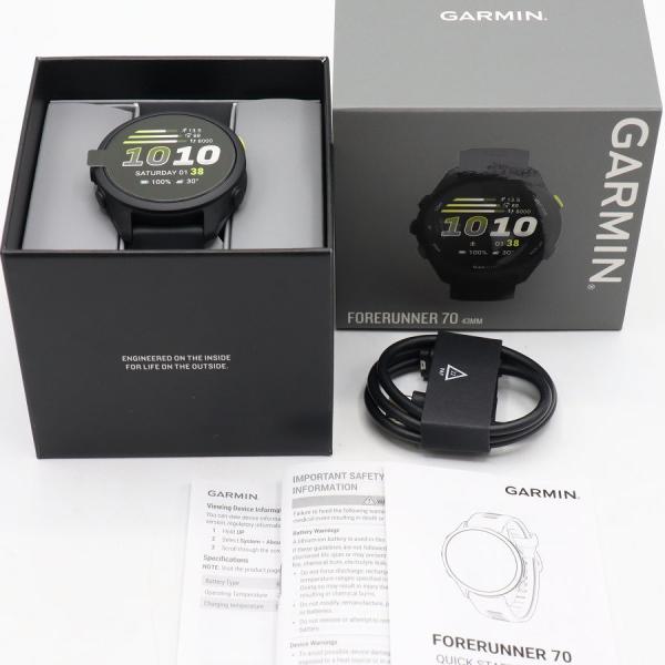ボーナスストアPlus【新品】GARMIN Forerunner 70 010-04307-30 ブラック スマートウォッチ ガーミン フォアランナー 本体