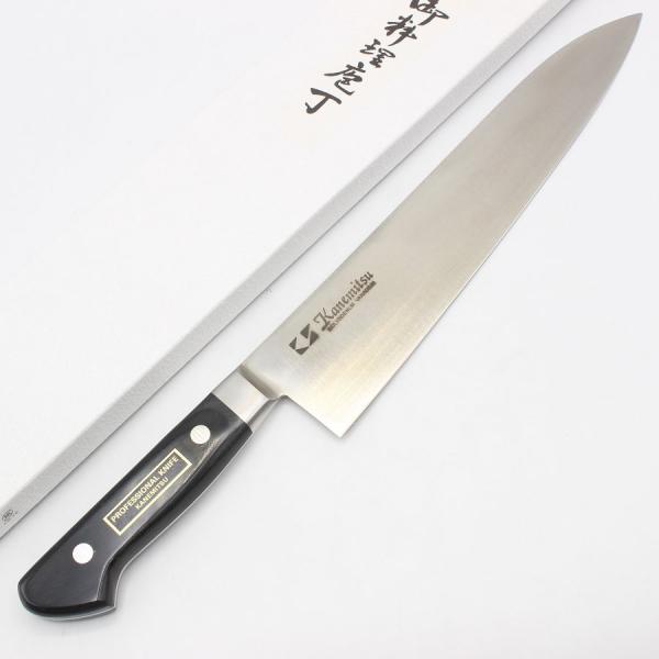 ボーナスストア+5％【新品】泉源兼光 牛刀 モリブデン鋼 九寸 鍔付き柄