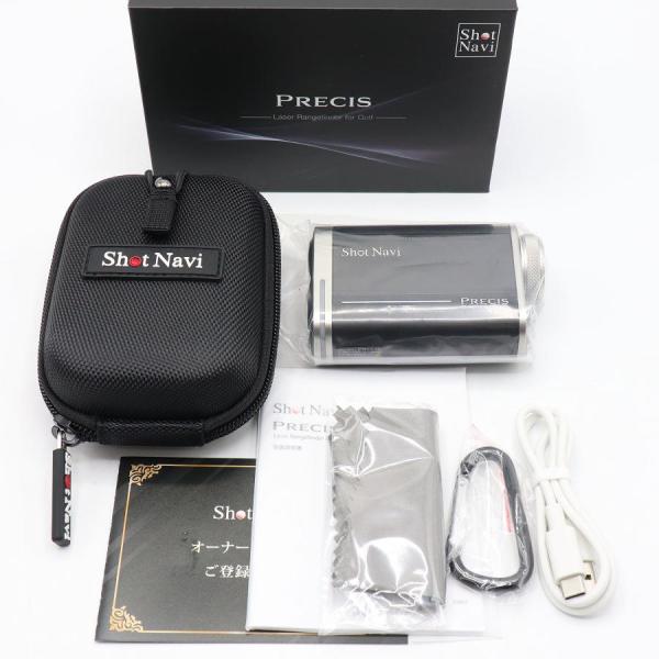 ボーナスストアPlus【新品】ShotNavi PRECIS ブラック ゴルフ 距離測定器 ショットナビ プレシャス 本体