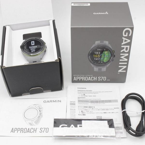 ボーナスストア+5％【新品】GARMIN Approach S70 42mm Gray 010-02746-21 スマートウォッチ アプローチ ガーミン 本体