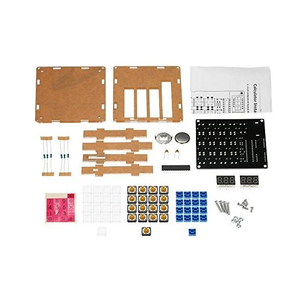 Kkmoon Diy Mcu 電卓キット デジタル チューブ電卓 Lcd表示電卓 透明ケース付 Pindo Com