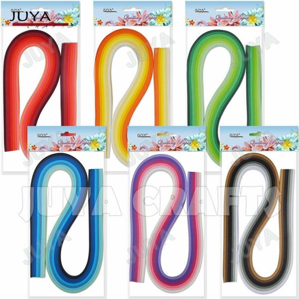 《商品内容》ペーパークイリング用　クイリングペーパークラフトメーカー「JUYA」の製品です。5ｍｍ×５４０ｍｍ　７色　１４０本入り《発送》日本郵便のクリックポストでお送りいたします。※画像の色合いは、できるだけ現物に近くなるように調整はして...