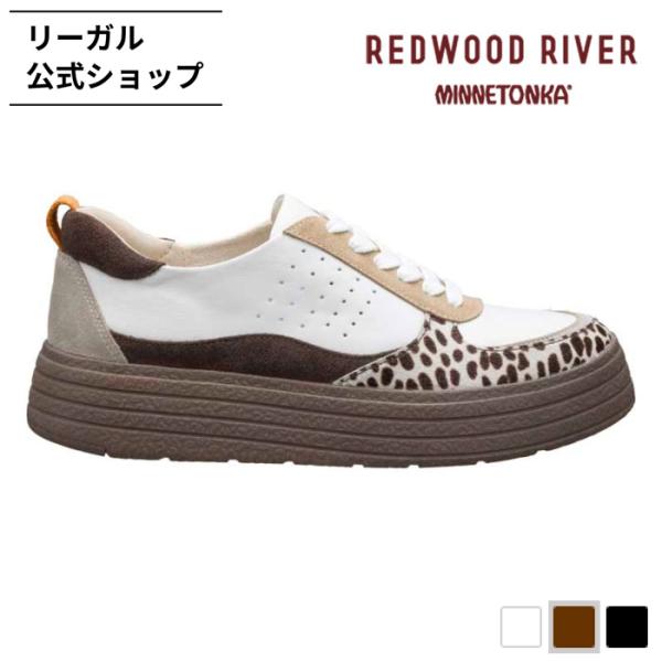 公式 セール REDWOOD RIVER MINNETONKA M08C マルチパーツデザイン スニーカー ベージュ レディース レッドウッドリバー リーガル 爆買