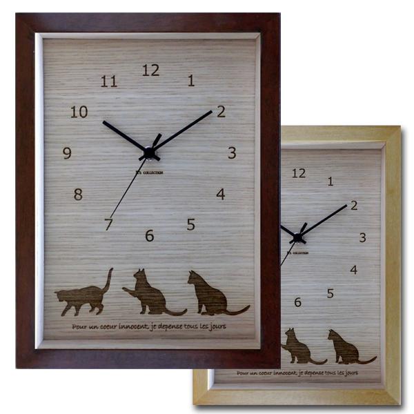 掛時計 ネコ 掛け時計 猫 ねこ 仕草がかわいい猫のインテリアクロック/ネコ（Cat） | 時計 レディース おしゃれ かわいい カジュアル ナチュラル 可愛い 人気