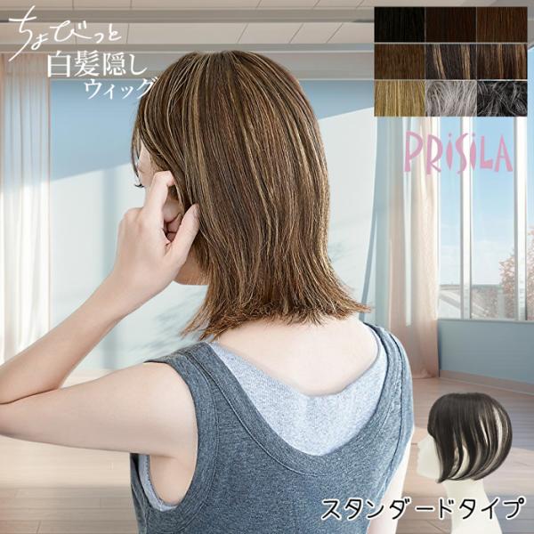 軽くてスリム！自然に溶け込む部分用ウィッグで、白髪・薄毛悩みを手軽に“ちょびっとカバー”「髪の分け目」「頭頂部」「前髪」などの “ちょっと気になる部分” をさりげなくカバーしたい方にぴったりの 部分用ウィッグ です。豊富なカラーバリエーショ...