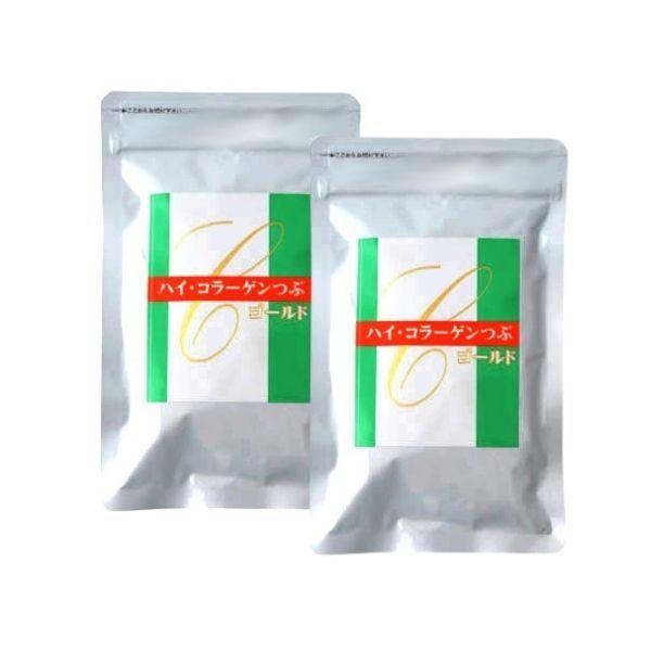 【2個セット】ハイ・コラーゲン つぶ ゴールド　120粒入り一日の摂取目安：8粒加齢と共に不足する８種の成分を厳選し、バランスよく配合。◎コンドロイチン硫酸体内に存在する成分。保水力に優れ、なめらかさや、しなやかな生活をサポート。◎グルコサ...
