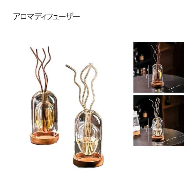 フレグランス リードディフューザー 寝室 ディフューザーベース ガラス 入れ替え容器 おしゃれ アロマディフューザー アロマ リードスティック付き 芳