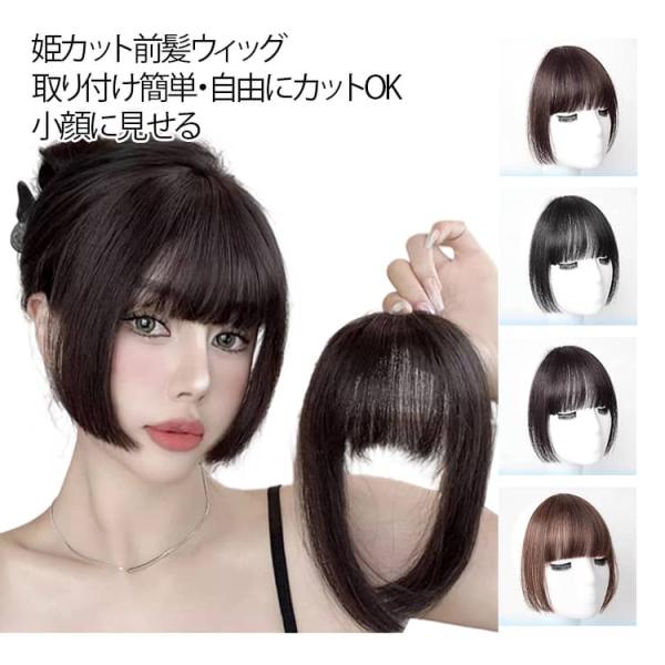 ロリィタ ふんわり 前髪エクステ ポイントウィッグ ヘアピース パッツン 部分ウィッグ 姫カット 前髪だけ 小顔効果 レディース 前髪ウィッグ ワンタ