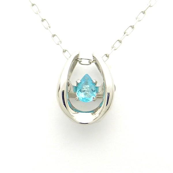 パライバトルマリン ダンシングストーンネックレスペンダント  