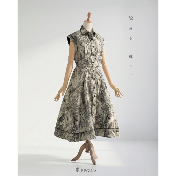 【シャツ ワンピース リューヌ】トワルドジュイ ロング 膝下 襟付 シャツワンピース きれいめ 上品 春 夏 レディース レジーナリスレ