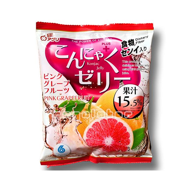【リピート続出】雪国アグリ 蒟蒻ゼリー／こんにゃくゼリー ピンクグレープフルーツ／ピンクグレープフルーツ味　６個入