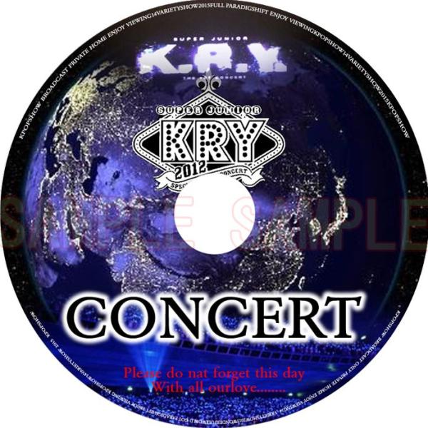 【未開封】SUPER JUNIOR KRY 韓国盤DVD 韓流DVD】 SUPERJUNIOR 【2012 K.R.Y イェソン、リョウク